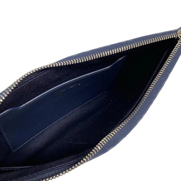 Auth DIOR/ChristianDior - 2ESCA338DDO Navy Multi Jacquard Clutch Bag - Picture 7 of 16